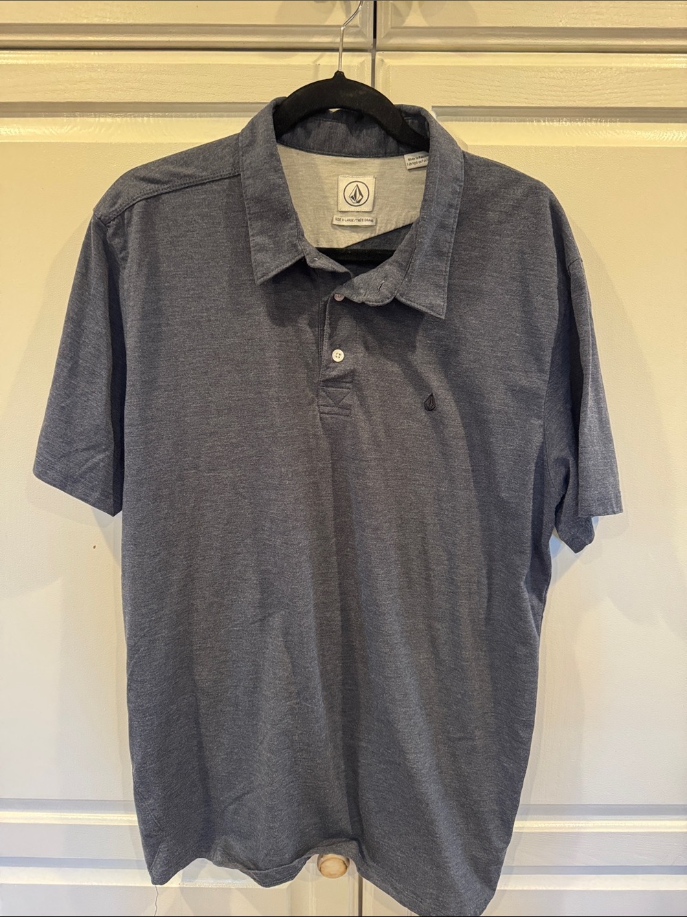 Volcom Men's Navy Heather Short Sleeve Polo